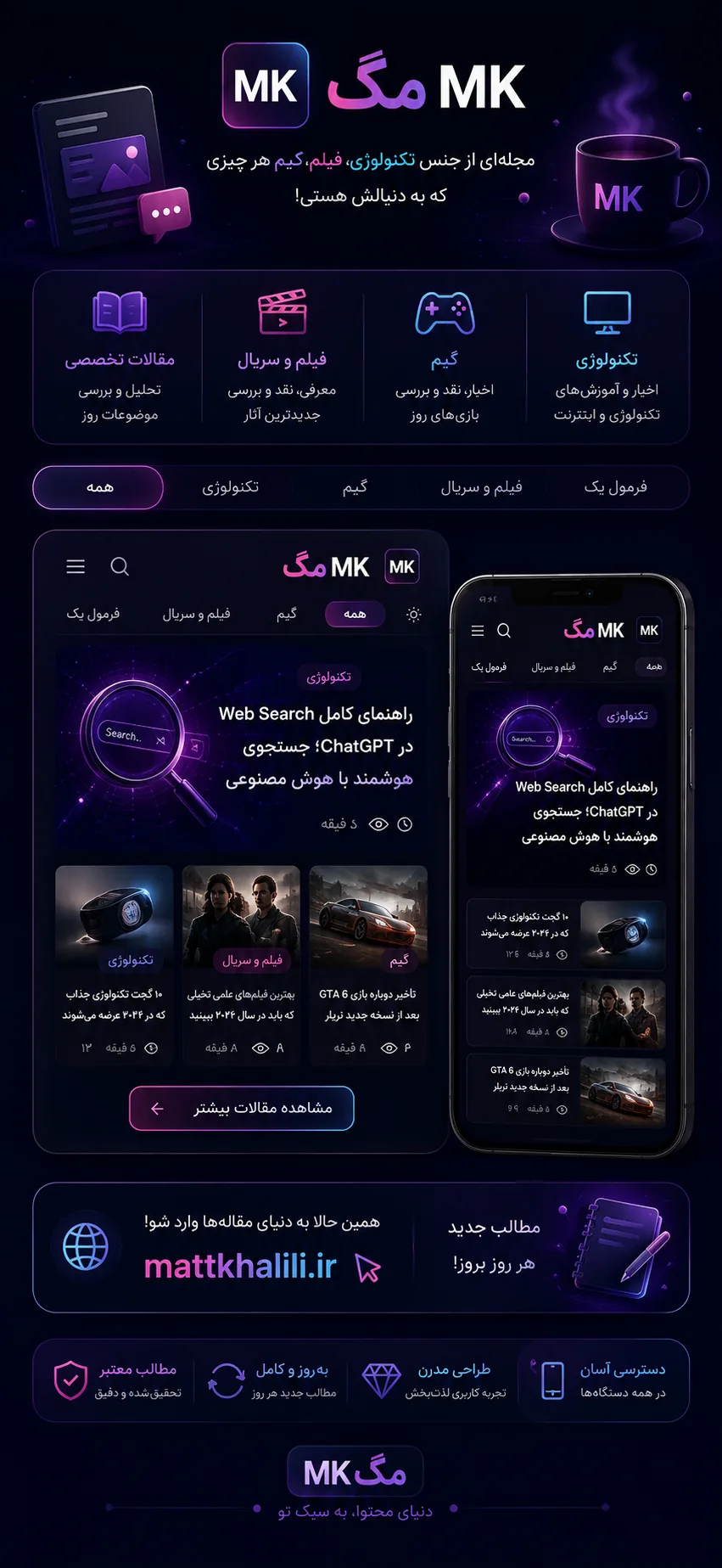 MKمگ - مجله آنلاین فناوری، گیم، فیلم و سریال و فرمول یک
